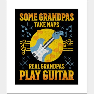Real Grandpas Play Guitar Posters and Art